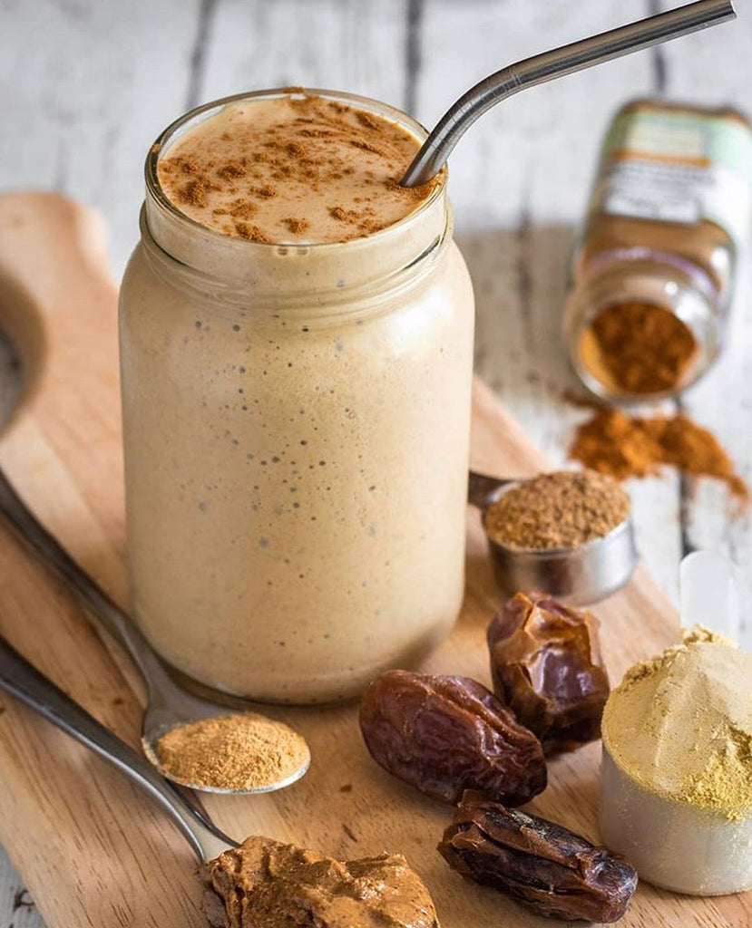 Almond Butter, Maca & Cinnamon Protein Smoothie Recipe Vivo Life